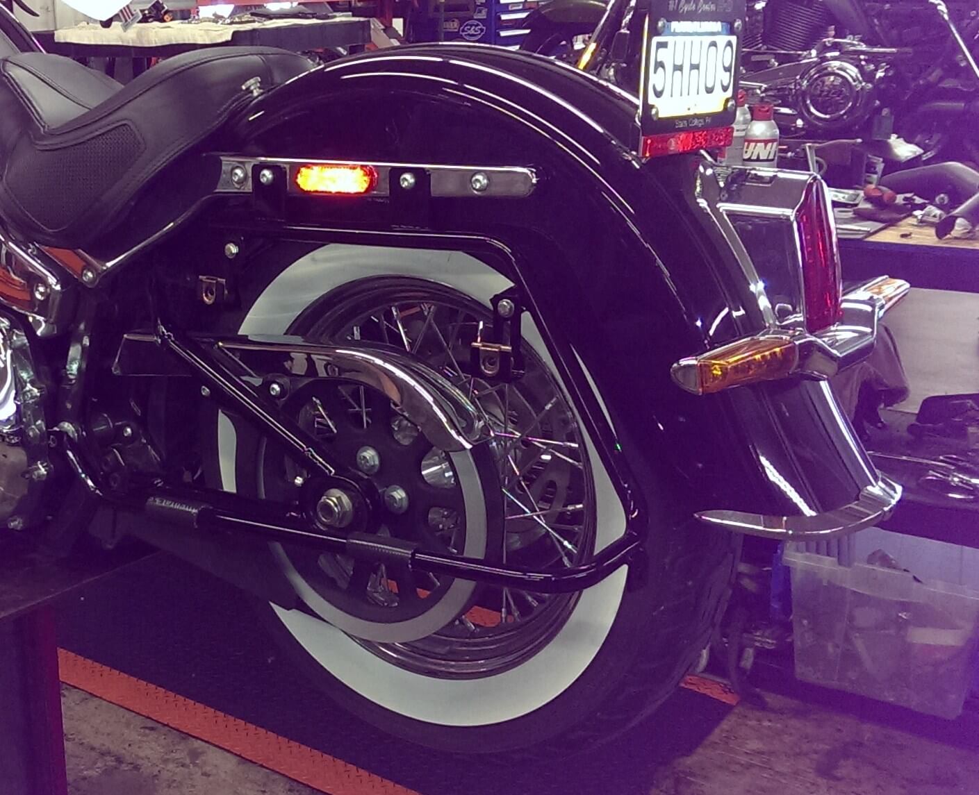Hard Saddlebags Saddle Bags W/ Conversion Brackets Fit For Harley Softail FLST